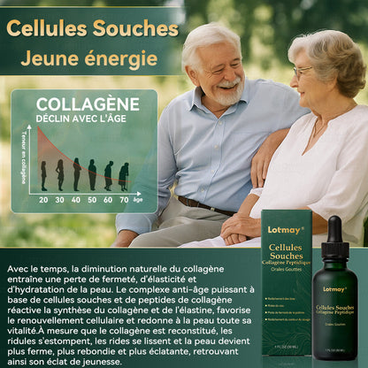 【Édition Exclusive Officiellement Autorisée】Lotmay® Sérum Oral de Cellules Souches et Peptides de Collagène 🛒(Raffermit et Tonifie la Peau Relâchée & Réduit la Formation de Rides）🌸
