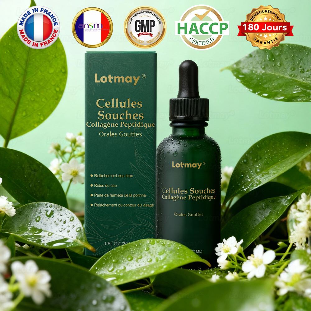【Édition Exclusive Officiellement Autorisée】Lotmay® Sérum Oral de Cellules Souches et Peptides de Collagène 🛒(Raffermit et Tonifie la Peau Relâchée & Réduit la Formation de Rides）🌸