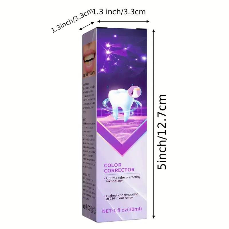Minceetbien™ 1PCS Purple ToothpasteExperience The Magic Of Color Wheel Toothpaste For A Brighter Smile And Whiter Teeth (1fl Oz/30 Ml)
