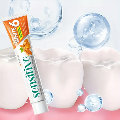 Minceetbien™ Sensitive White 6: Ginger Infused Toothpaste for Deep Clean And Bright White Teeth - 100G Tube