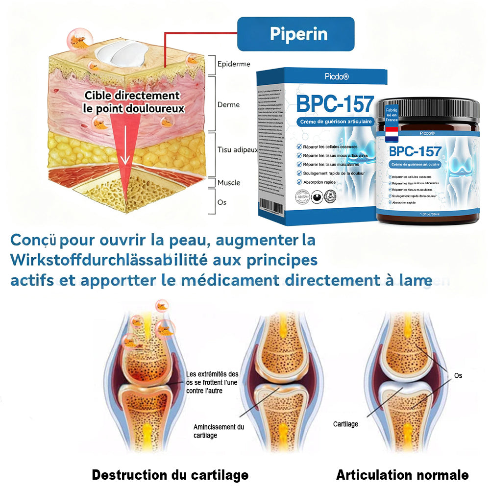 💖🦿𝖯𝗂𝖼𝗱𝗼® BPC-157 Crème de Réparation des Articulations 🦴 Traite l'arthrite, la neuropathie, le rhumatisme, les blessures sportives et bien plus