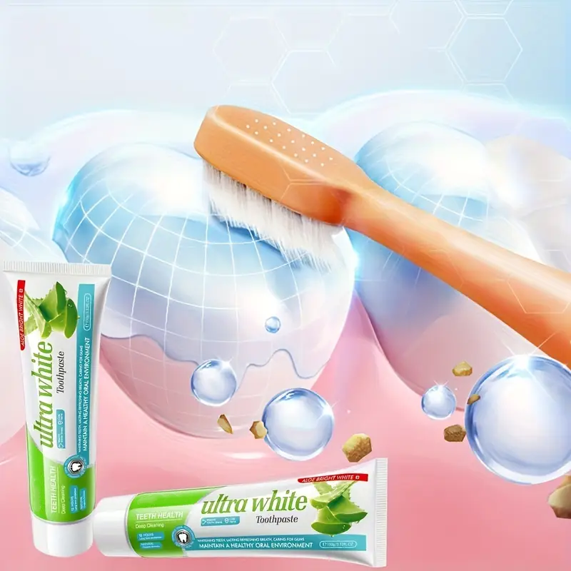 Minceetbien™ Aloe Vera Brightening Toothpaste, 100g - Deep Clean for Whiter Teeth